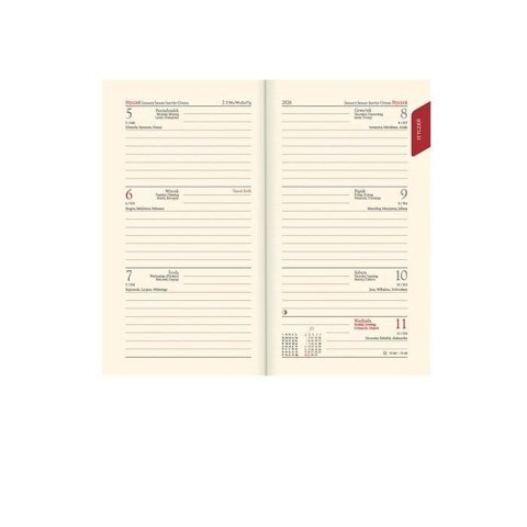 Lucrum Kalendarz książkowy (terminarz) złoty A6 Lucrum (TR złoty)