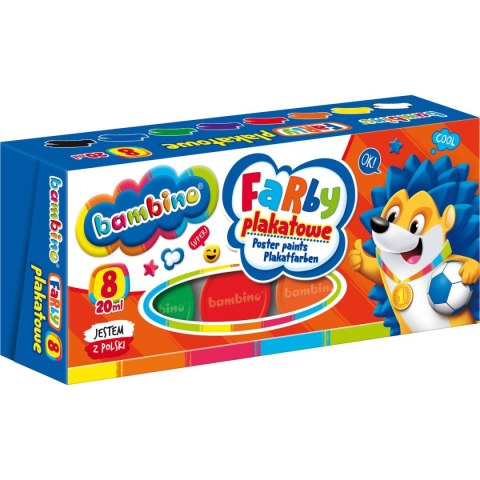 St.Majewski Farby plakatowe 8 kol 20ml kolor: mix 20ml 8 kolor. St.Majewski