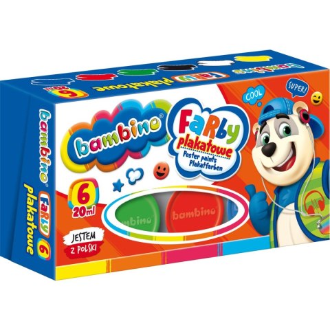 St.Majewski Farby plakatowe kolor: mix 20ml 6 kolor. St.Majewski