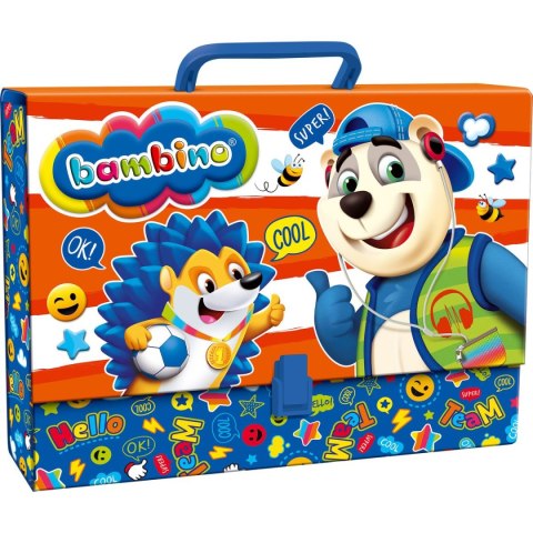 St.Majewski Teczka z szerokim grzbietem na zatrzask Bambino A4 mix [mm:] 320x248 St.Majewski