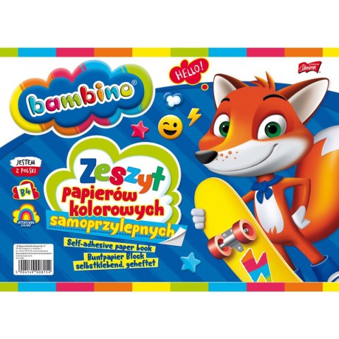 St.Majewski Zeszyt papierów kolorowych Bambino B4 80g 8k [mm:] 250x350 St.Majewski