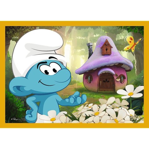 Trefl Puzzle Życie w Wiosce Smerfów 4w1 el. Trefl (34664)