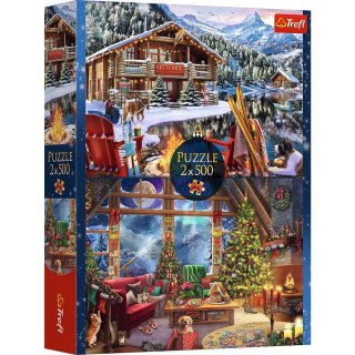 Trefl Puzzle Xmass Święta w górach Trefl (37540)