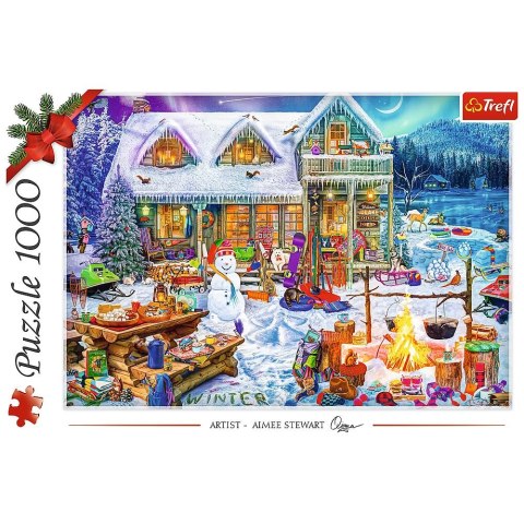 Trefl Puzzle Xmass Zimowy czas 1000 el. Trefl (10948)