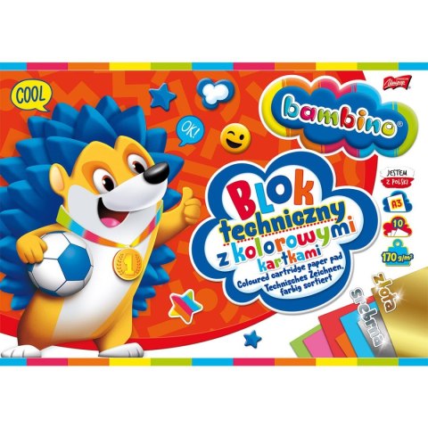Unipap Blok techniczny Bambino kolor A3 160g 10k [mm:] 297x420 Unipap