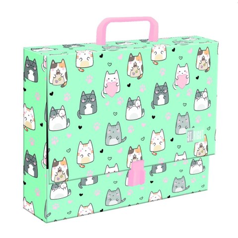 Unipap Teczka kartonowa na zatrzask Charming Cats A4 różne [mm:] 330x90 Unipap
