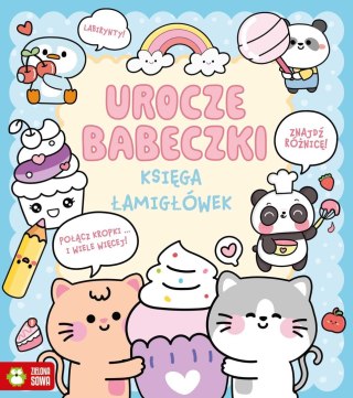 Aksjomat Książka dla dzieci Kawaii. Księga łamigłówek. Urocze babeczki Aksjomat