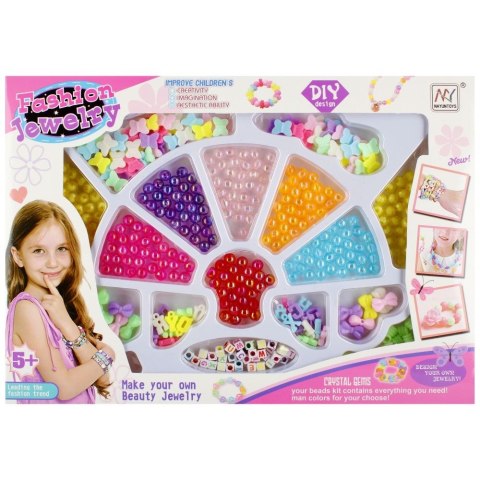 Mega Creative Koraliki dla dziewczynki do nawlekania Mega Creative (532515)