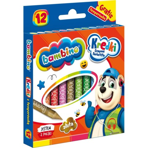St.Majewski Kredki glinkowe Bambino 12 k 12 kol. St.Majewski
