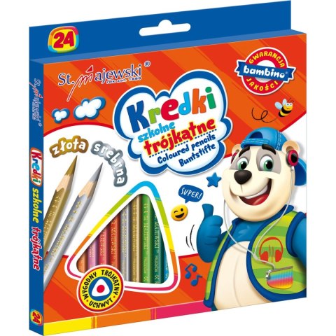 St.Majewski Kredki ołówkowe 24 kol. St.Majewski