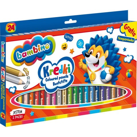 St.Majewski Kredki ołówkowe BAMBINO 24 kol. St.Majewski