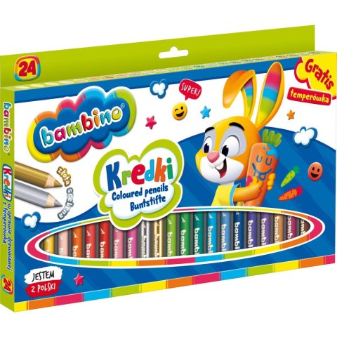 St.Majewski Kredki ołówkowe BAMBINO 24 kol. St.Majewski