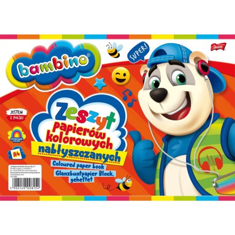 St.Majewski Zeszyt papierów kolorowych Bambino A4 90g 10k [mm:] 210x297 St.Majewski