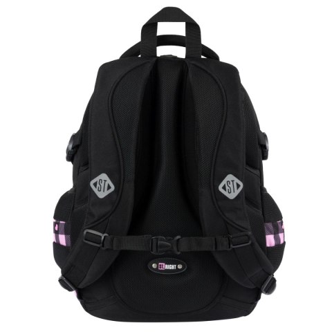 St.Right Plecak PINK CHECKERED 4-KOMORY St.Right (BP-01)