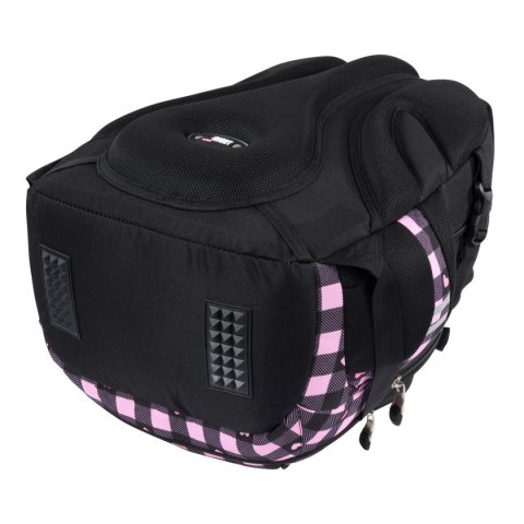 St.Right Plecak PINK CHECKERED 4-KOMORY St.Right (BP-01)