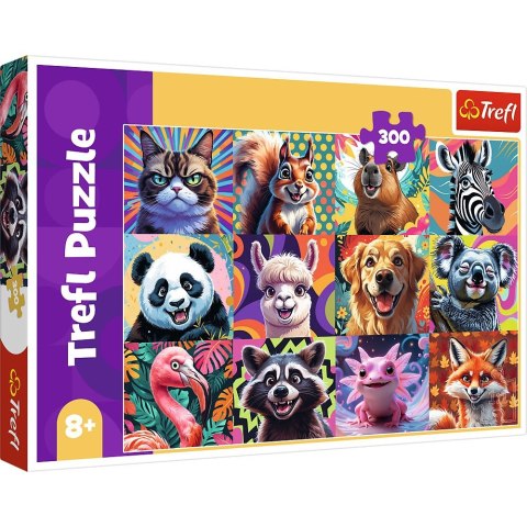 Trefl Puzzle Zabawne portrety zwierząt 300 el. Trefl (23030)