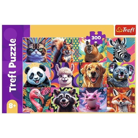 Trefl Puzzle Zabawne portrety zwierząt 300 el. Trefl (23030)