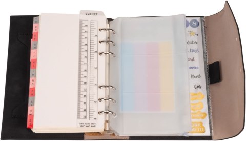 Antra Organizer NABUK MEMOFIX CZARNY [mm:] 145x100 Antra (B6)