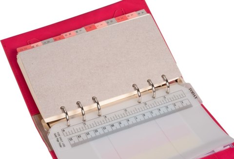 Antra Organizer NABUK MEMOFIX malinowy [mm:] 145x100 Antra (B6)