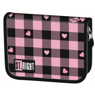 Bambino Piórnik STRIGHT PINK CHECKERED PC-03 Bambino (bez wypozażenia)