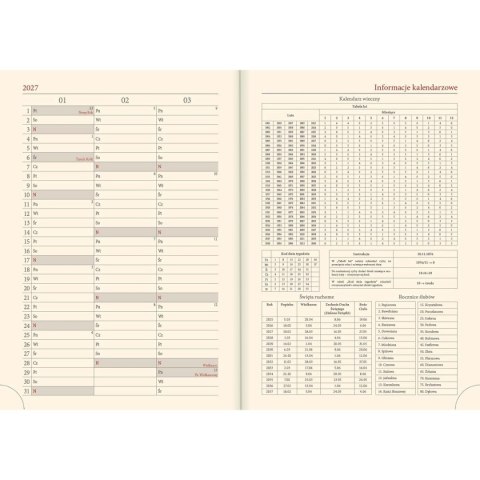 Lucrum Kalendarz książkowy (terminarz) NENUFARY A5 Lucrum (21DS)