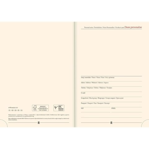 Lucrum Kalendarz książkowy (terminarz) NENUFARY A5 Lucrum (21DS)