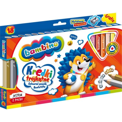 St.Majewski Kredki glinkowe BAMBINO 18 kol. St.Majewski (5903235003233)