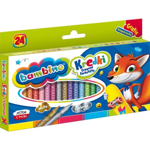 St.Majewski Kredki glinkowe Bambino 24 kol. St.Majewski