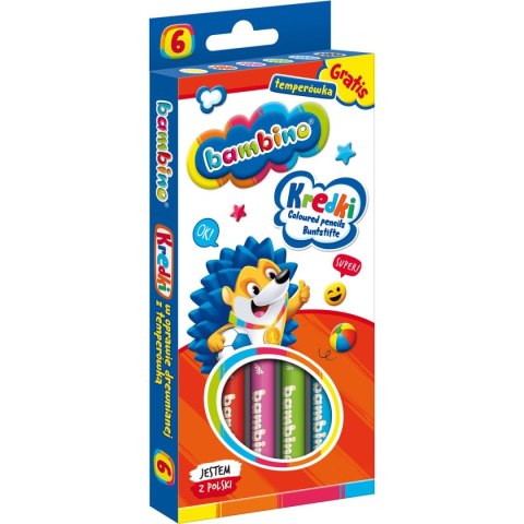 St.Majewski Kredki ołówkowe Bambino 6 kol. St.Majewski