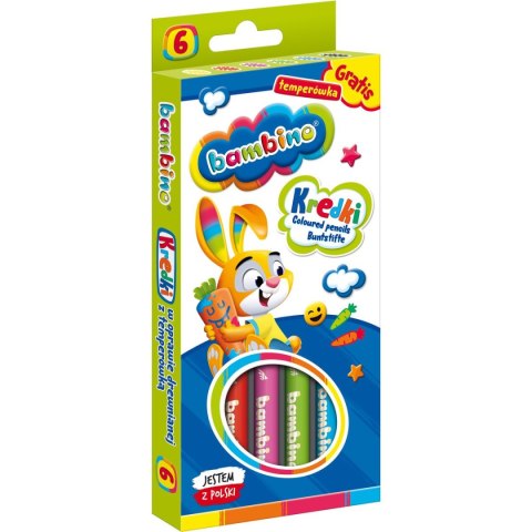 St.Majewski Kredki ołówkowe Bambino 6 kol. St.Majewski