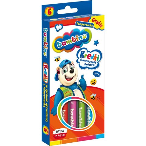 St.Majewski Kredki ołówkowe Bambino 6 kol. St.Majewski