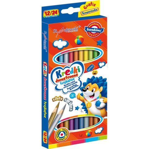 St.Majewski Kredki ołówkowe Bambino dwustronne 24 kol. St.Majewski (5903235004940)
