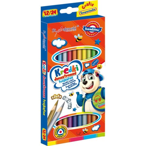 St.Majewski Kredki ołówkowe Bambino dwustronne 24 kol. St.Majewski (5903235004940)