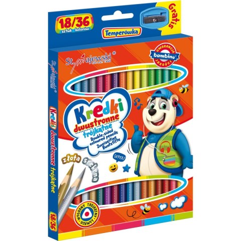 St.Majewski Kredki ołówkowe Bambino dwustronne 36 kol. St.Majewski (5903235004957)