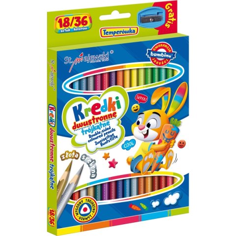 St.Majewski Kredki ołówkowe Bambino dwustronne 36 kol. St.Majewski (5903235004957)