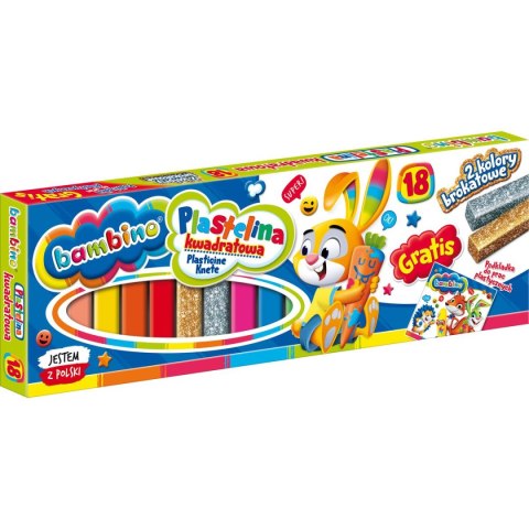 St.Majewski Plastelina 18 kol. BAMBINO mix St.Majewski