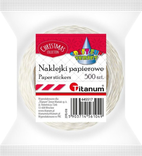 Titanum Naklejka (nalepka) Craft-Fun Series Mikołaj naklejki na rolce Titanum (25YQ-018)