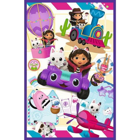 Trefl Puzzle Gabby Owady na łące 3x80 el. Trefl (34882)