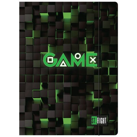 Unipap Teczka kartonowa na gumkę ST.RIGHT Green Game A4 mix Unipap