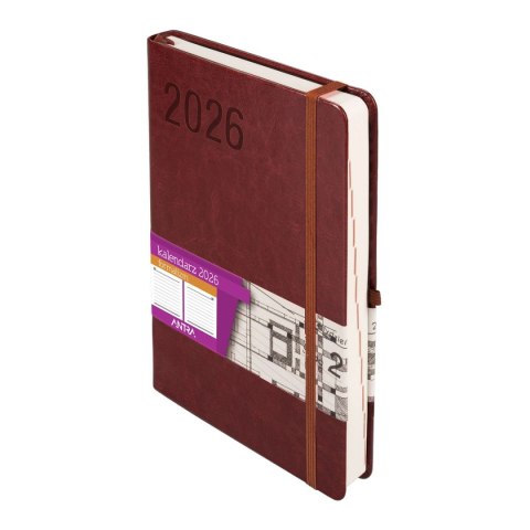 Antra Kalendarz książkowy (terminarz) 2026 FORMALIZM DNS A5 Antra (BRĄZOWY)