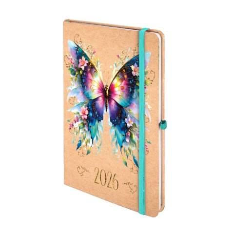 Antra Kalendarz książkowy (terminarz) 2026 KRAFT TNS A5 Antra (MOTYL)