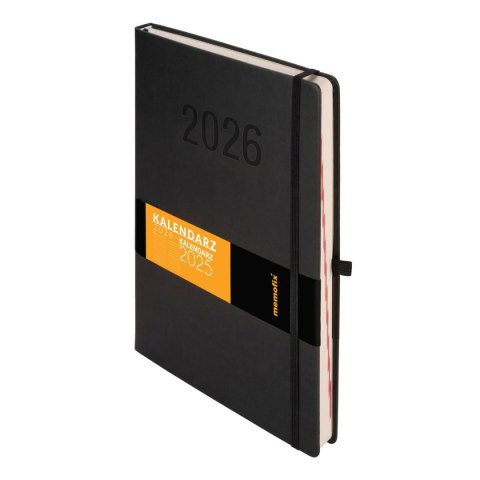 Antra Kalendarz książkowy (terminarz) 2026 MEMOFIX DNS A4 Antra (CZARNY)