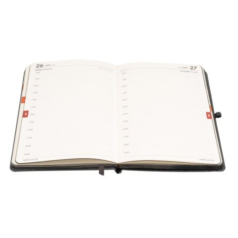 Antra Kalendarz książkowy (terminarz) BLACK/BLACK 2026 A5 Antra (A5 DNS)