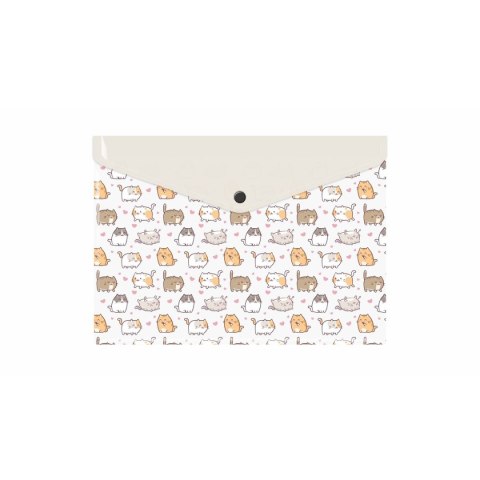 Biurfol Teczka plastikowa na zatrzask KITTENS A4 mix Biurfol (TKN-A4-35)