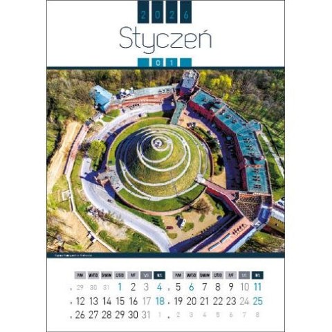 Jotan Kalendarz ścienny AIR POLAND 13-kartkowy 330mm x 500mm Jotan (WP129)