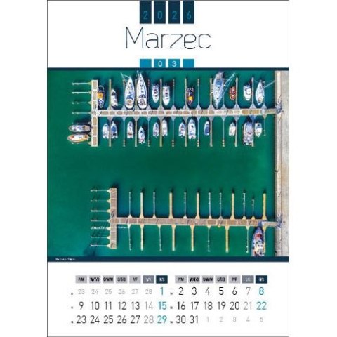 Jotan Kalendarz ścienny AIR POLAND 13-kartkowy 330mm x 500mm Jotan (WP129)