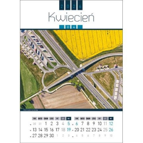 Jotan Kalendarz ścienny AIR POLAND 13-kartkowy 330mm x 500mm Jotan (WP129)