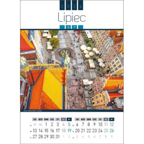 Jotan Kalendarz ścienny AIR POLAND 13-kartkowy 330mm x 500mm Jotan (WP129)