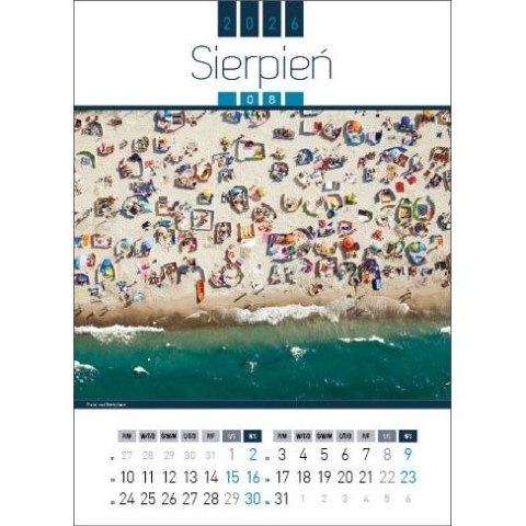 Jotan Kalendarz ścienny AIR POLAND 13-kartkowy 330mm x 500mm Jotan (WP129)