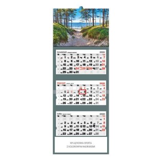 Jotan Kalendarz ścienny DROGA NA BAŁTYK trójdzielne A3+ Jotan (T47)